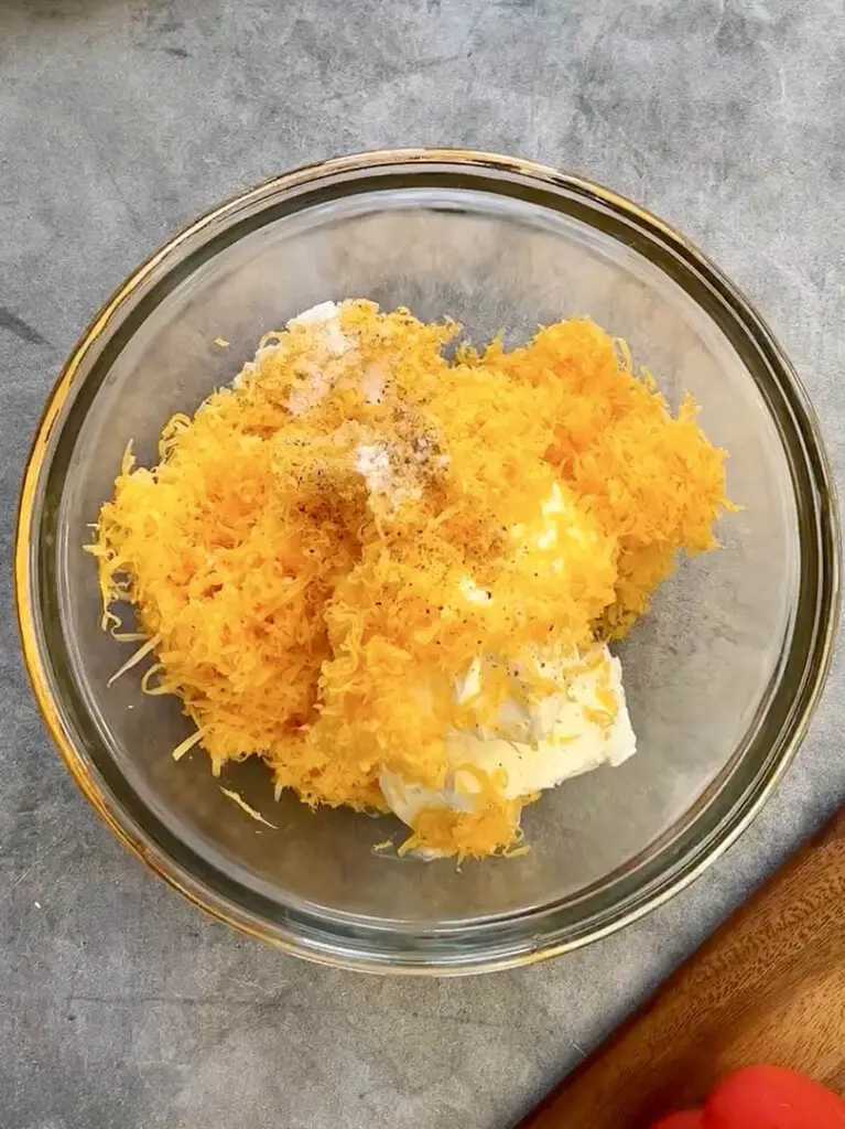 pumpkin cheese ball step 1
