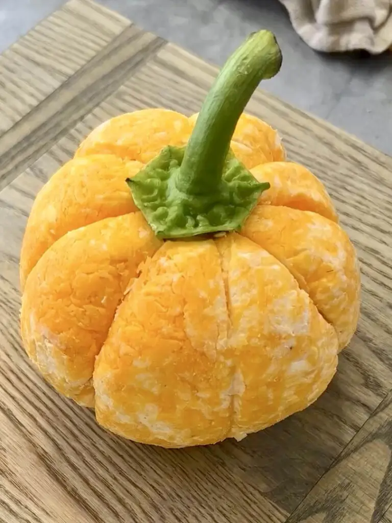 pumpkin cheese ball step 6