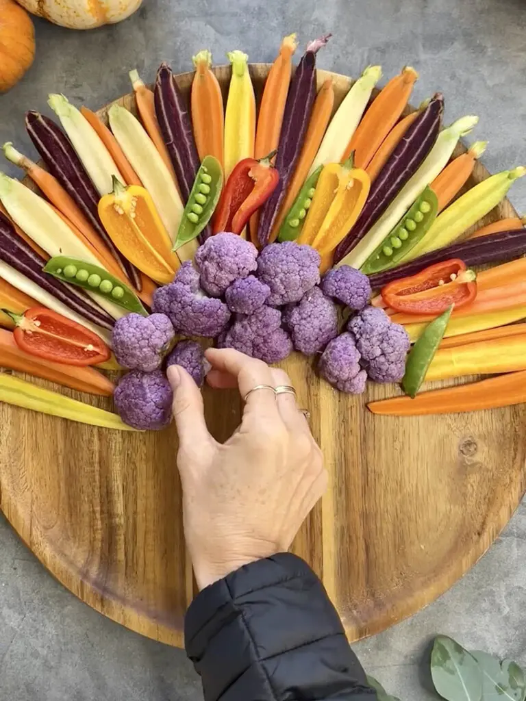 turkey veggie tray step 2