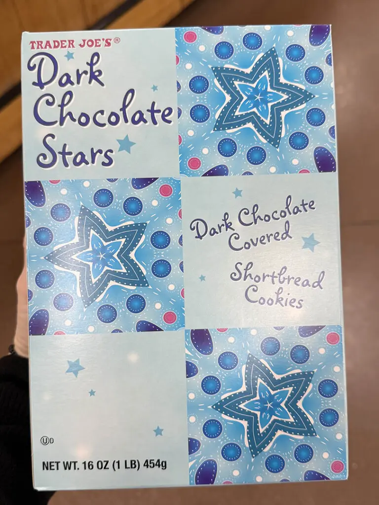 trader joe's dark chocolate stars