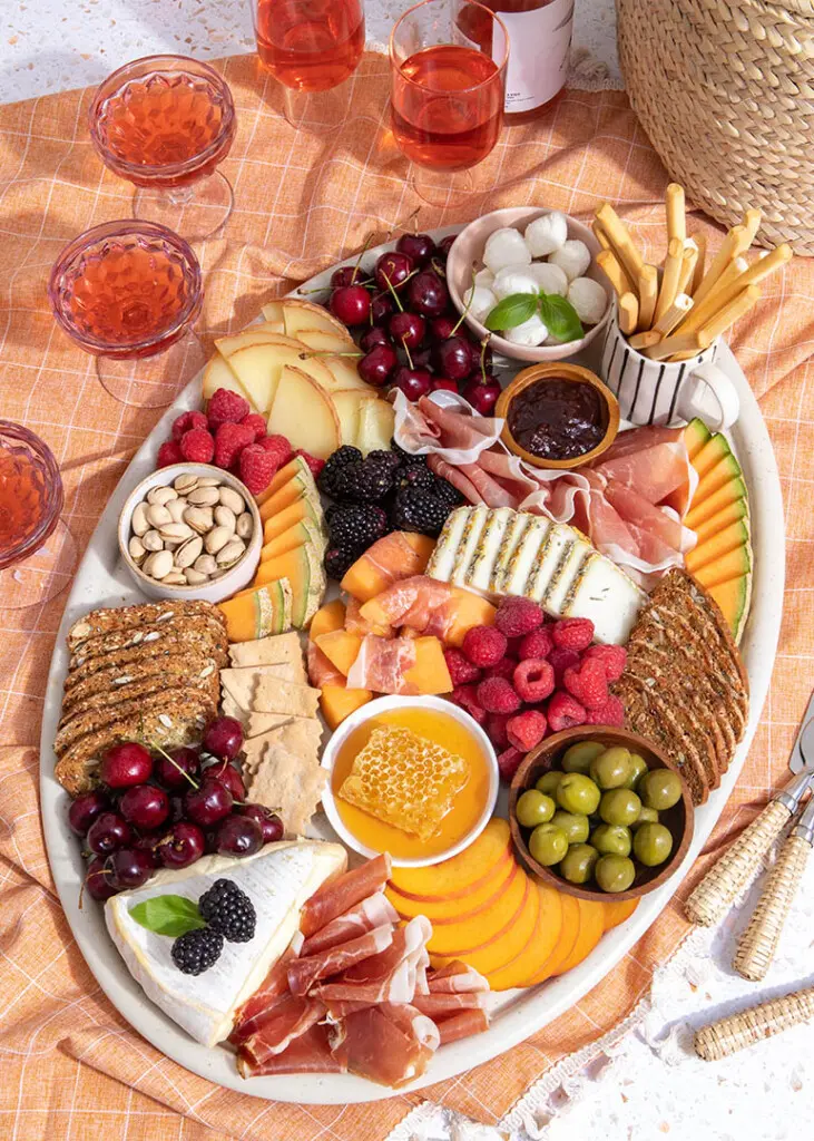 summer charcuterie board appetizer