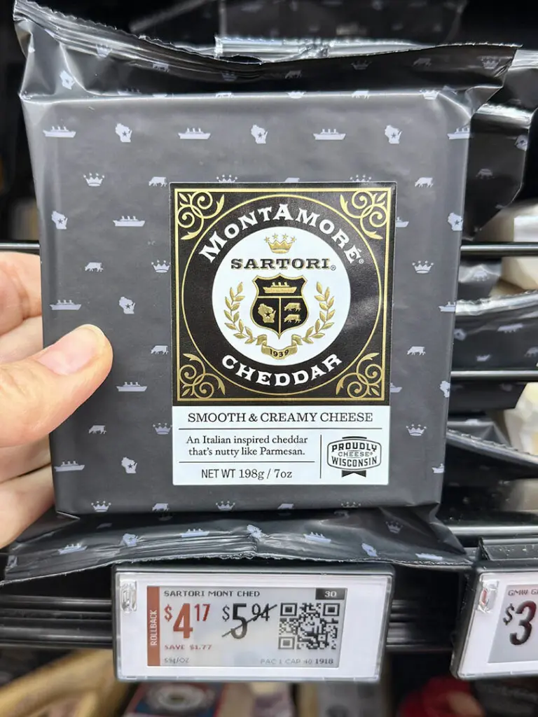 cheddar cheese at walmart Sartori Montamore