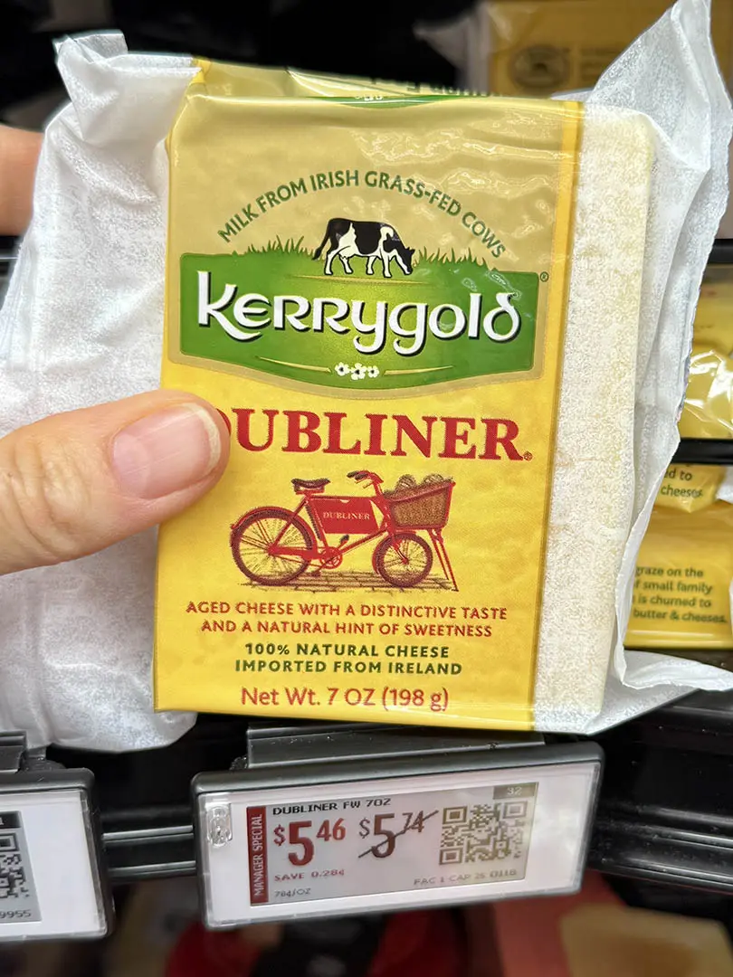 Kerrygold Dubliner Cheddar at walmart