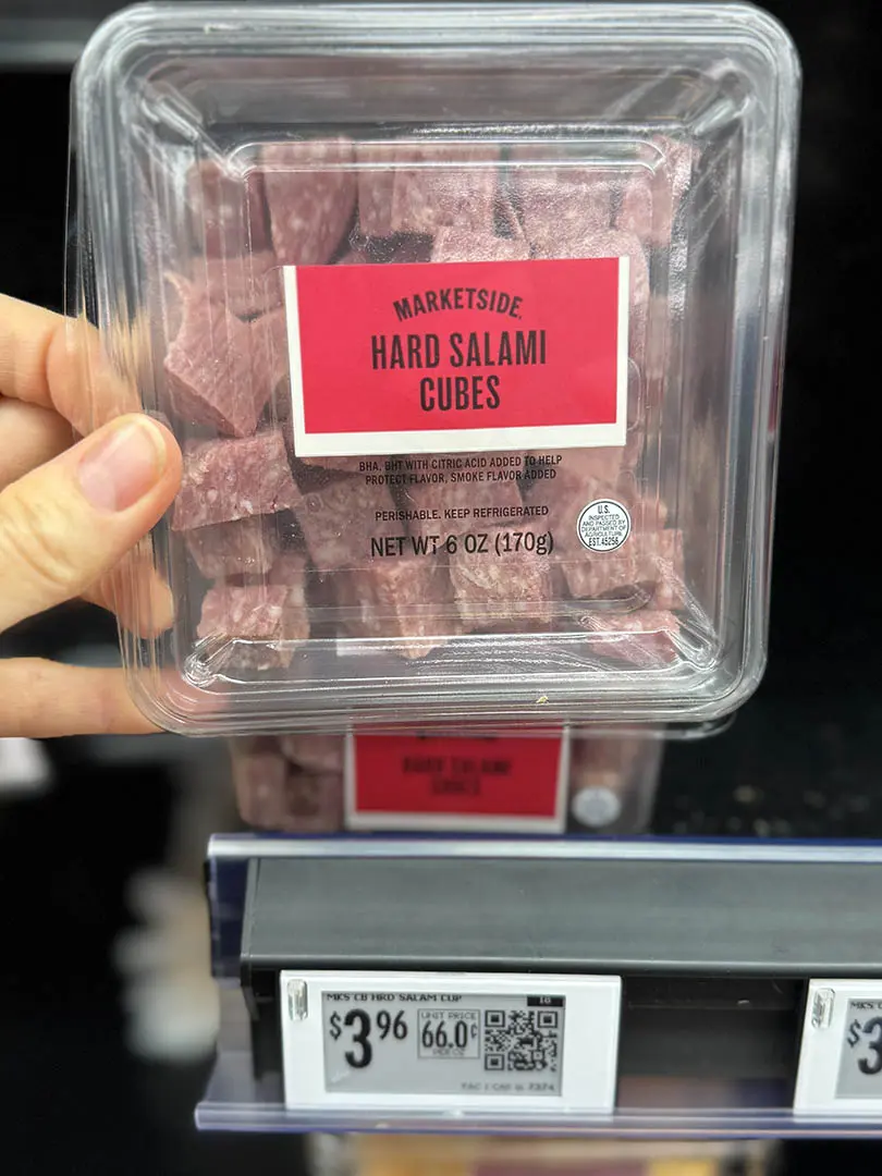 cubed salami at walmart