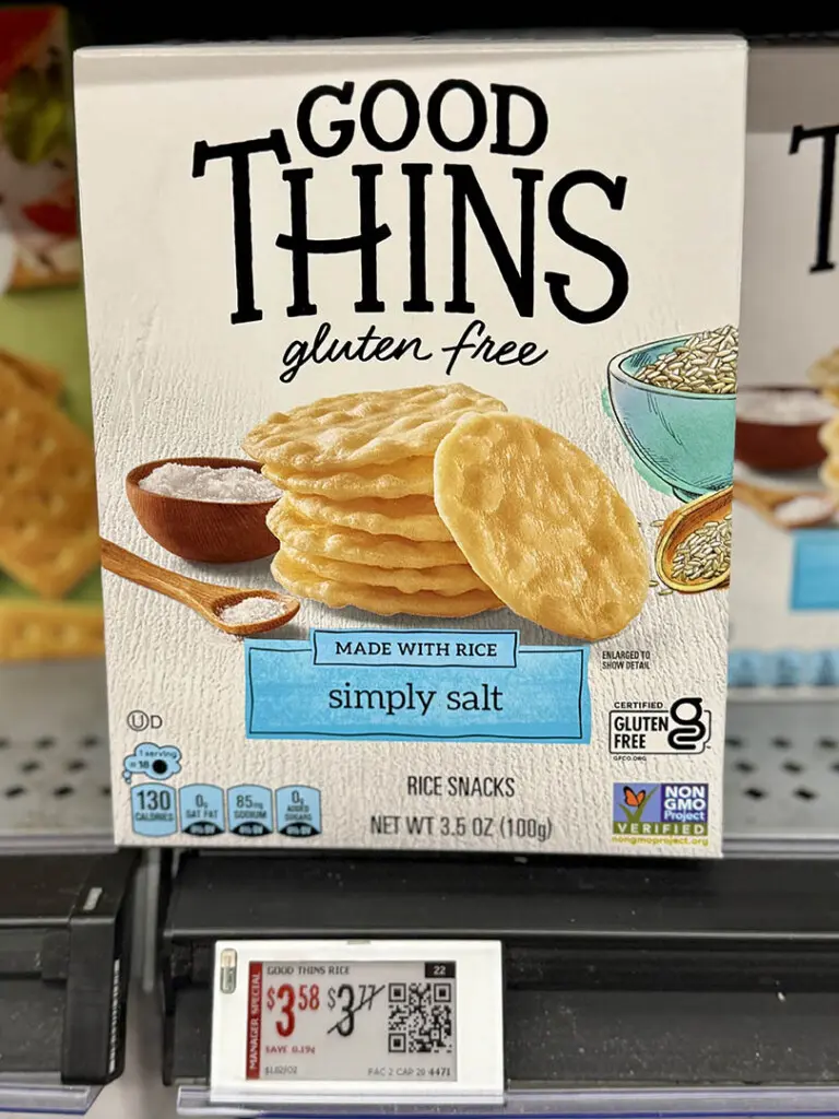 Good Thins crackers walmart