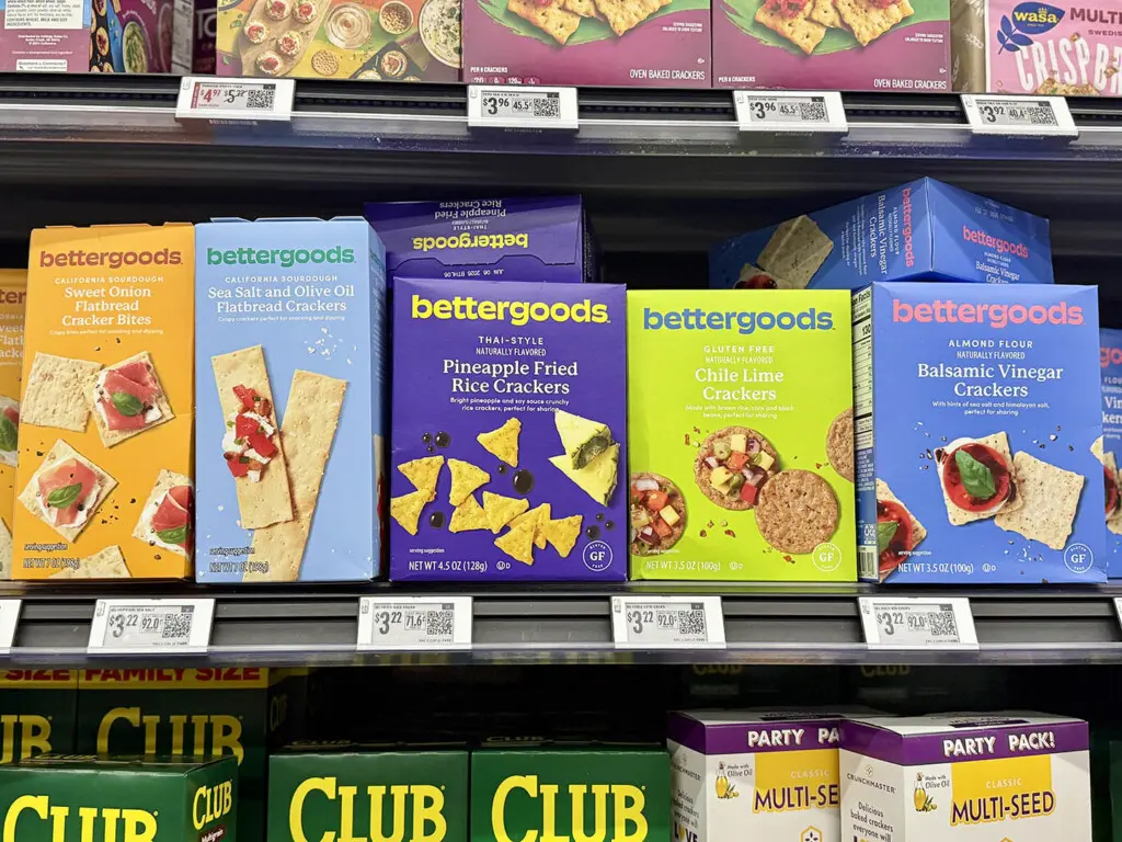 bettergoods walmart cracker selection