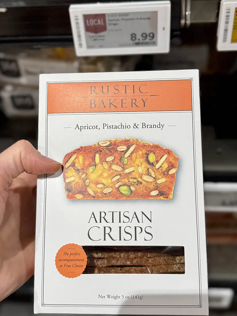 rustic bakery artisan crisps apricot pistachio crackers
