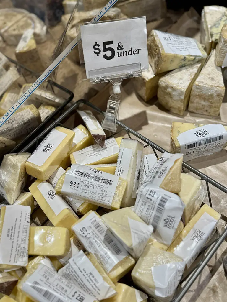 cheese bin under $5 whole foods