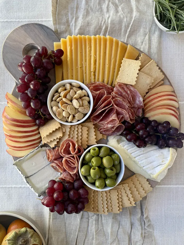 Whole foods charcuterie board step 5 salami