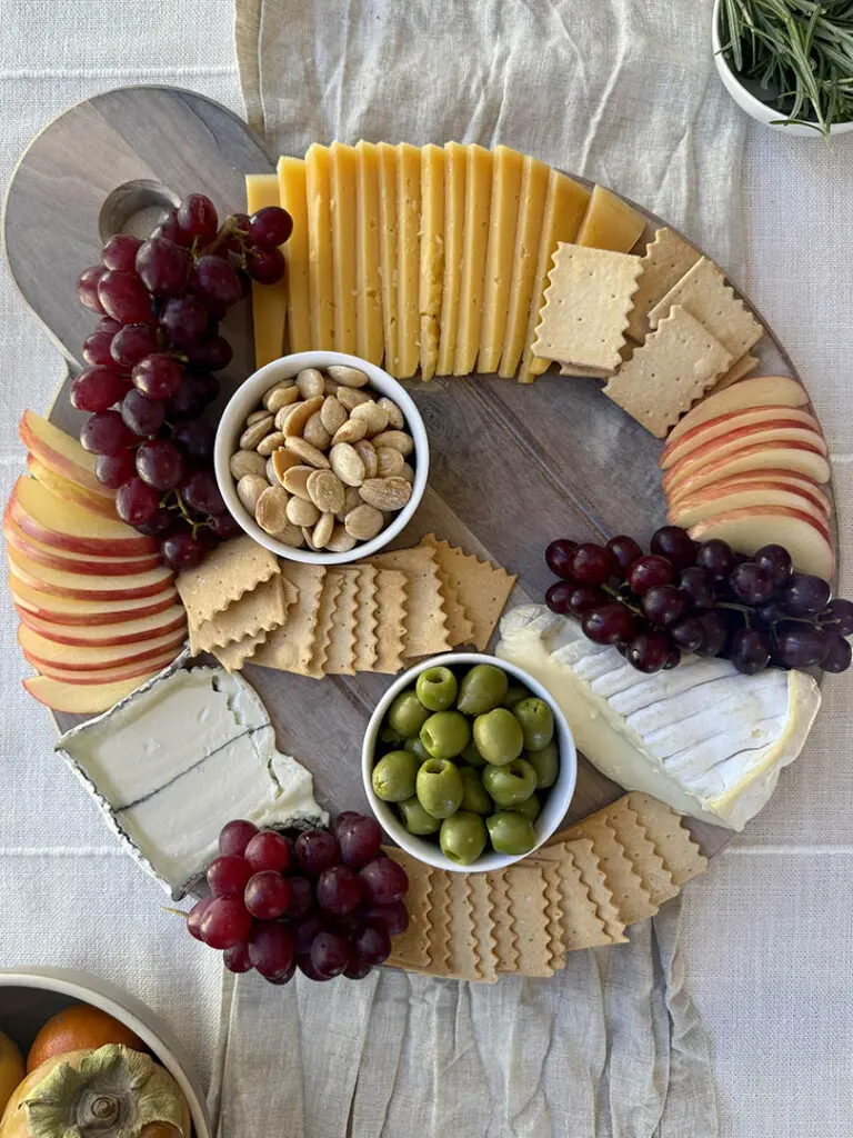 Whole foods charcuterie board step 4 crackers