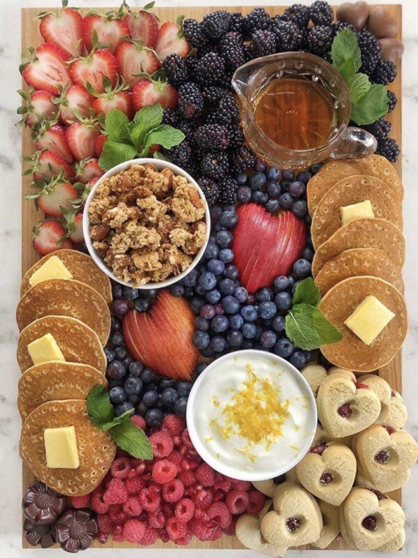 pancake bar charcuterie board ideas