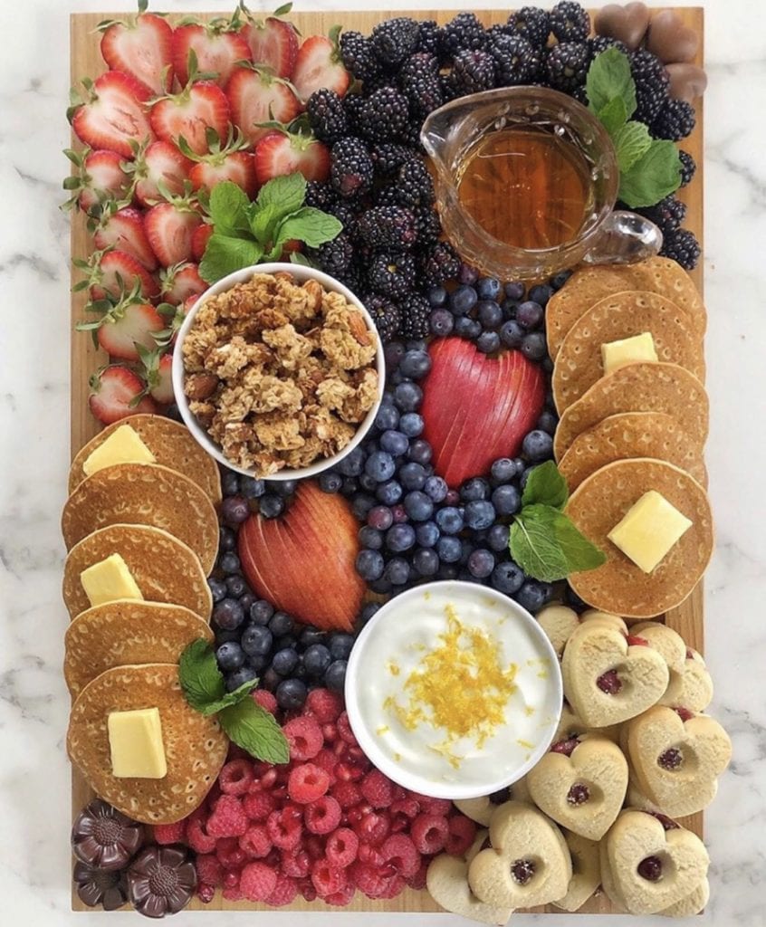 pancake bar charcuterie board ideas