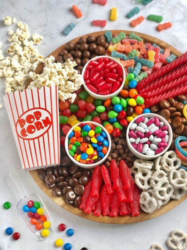 movie candy dessert board