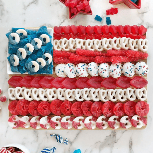 flag 4th of July Candy Board