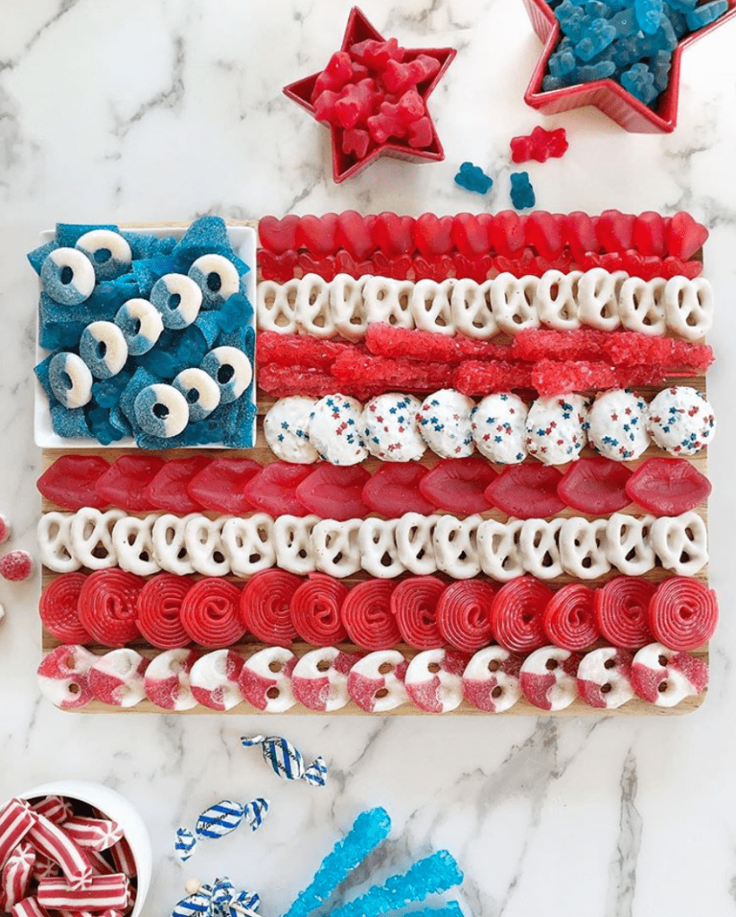 flag 4th of July Candy Board