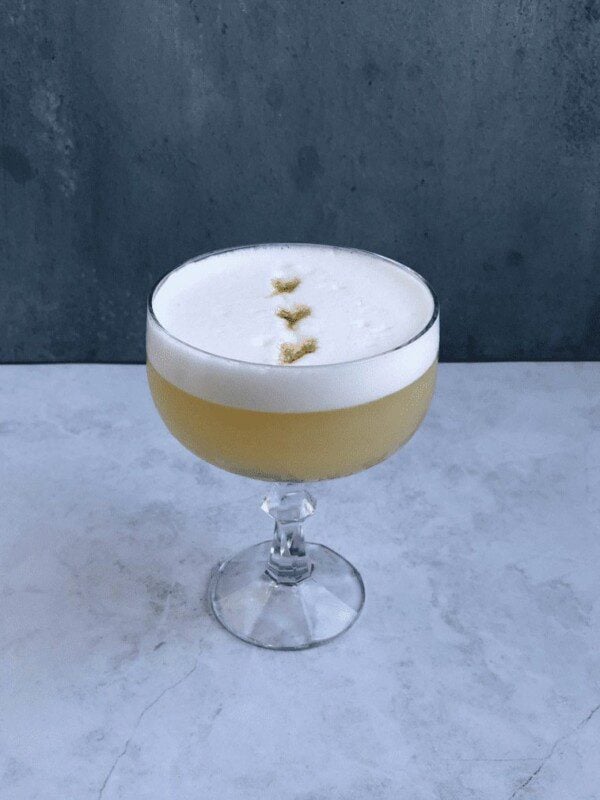 whiskey sour egg white design
