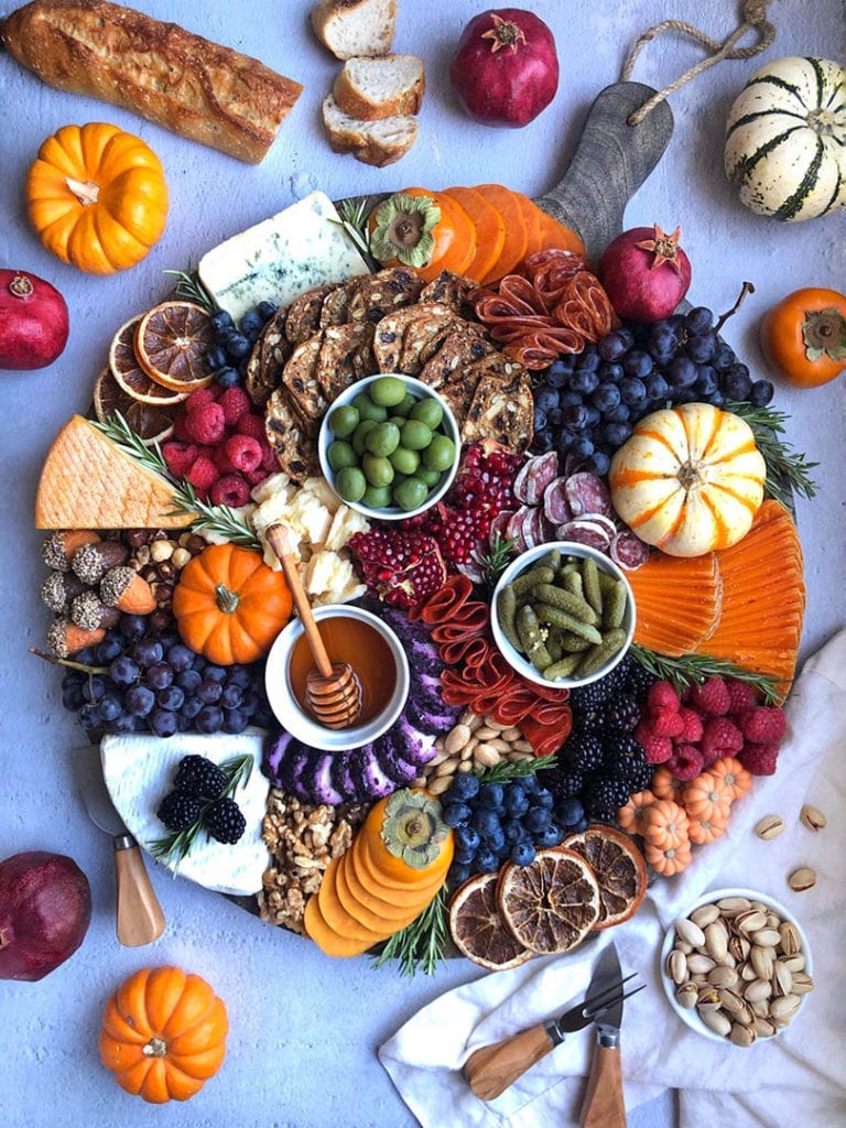 Fall charcuterie with mimolette