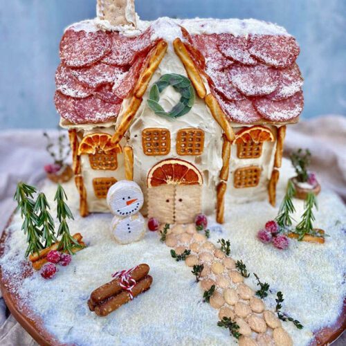 gingerbread house charcuterie