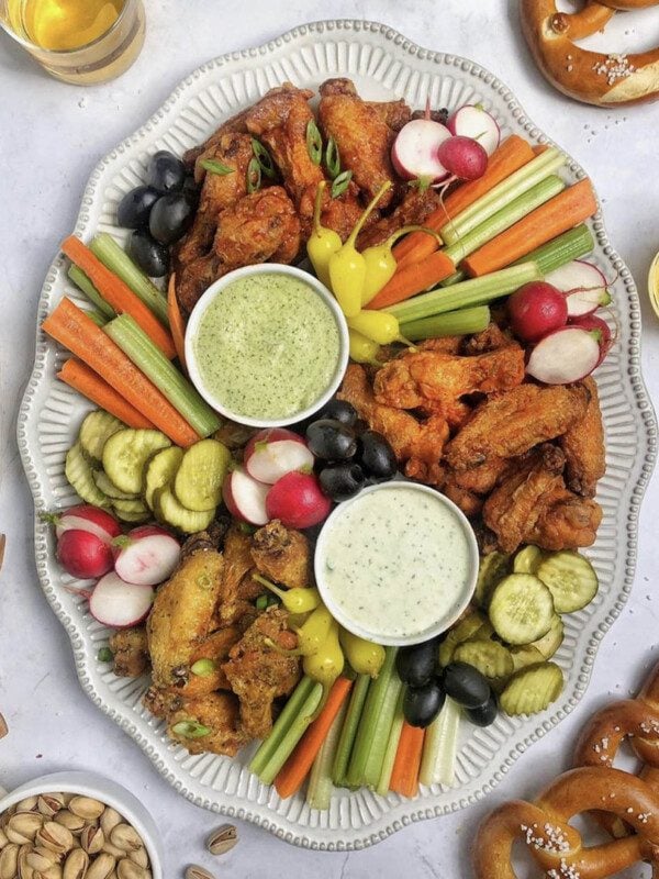 super bowl wings board