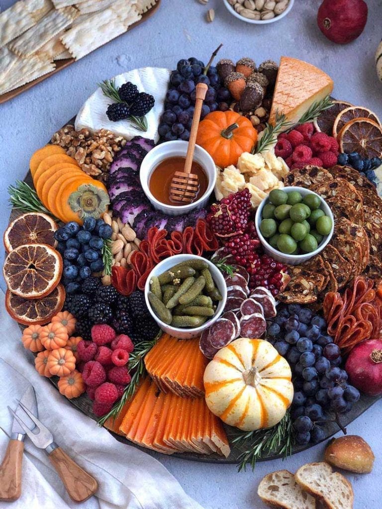 fall cheese board platter