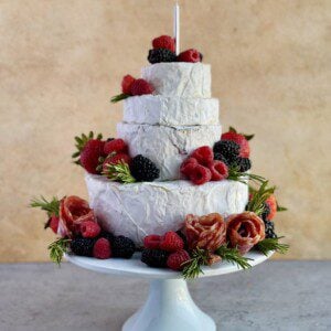 wedding cheese wheel board