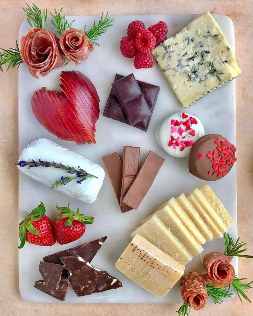 chocolate and cheese board