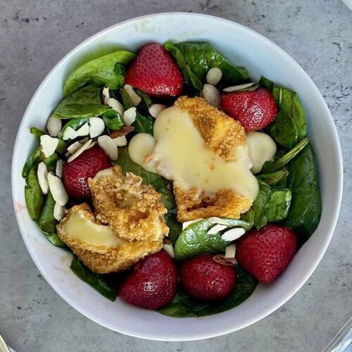 strawberry spinach salad brie bites brie bites recipe