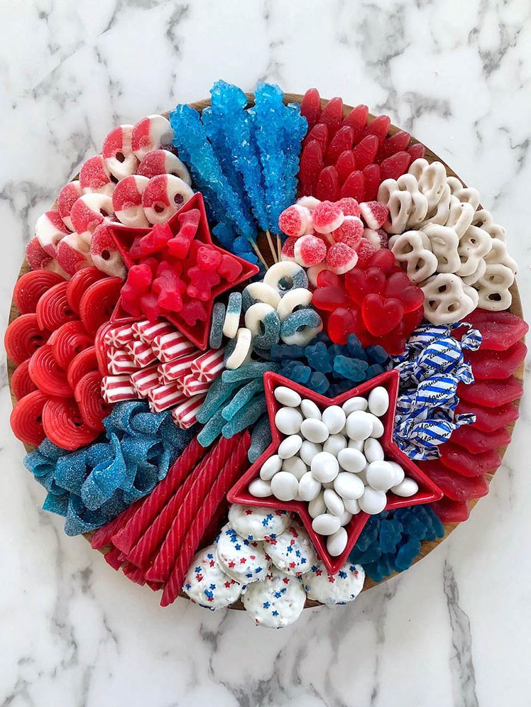 fourth of july candy board dessert