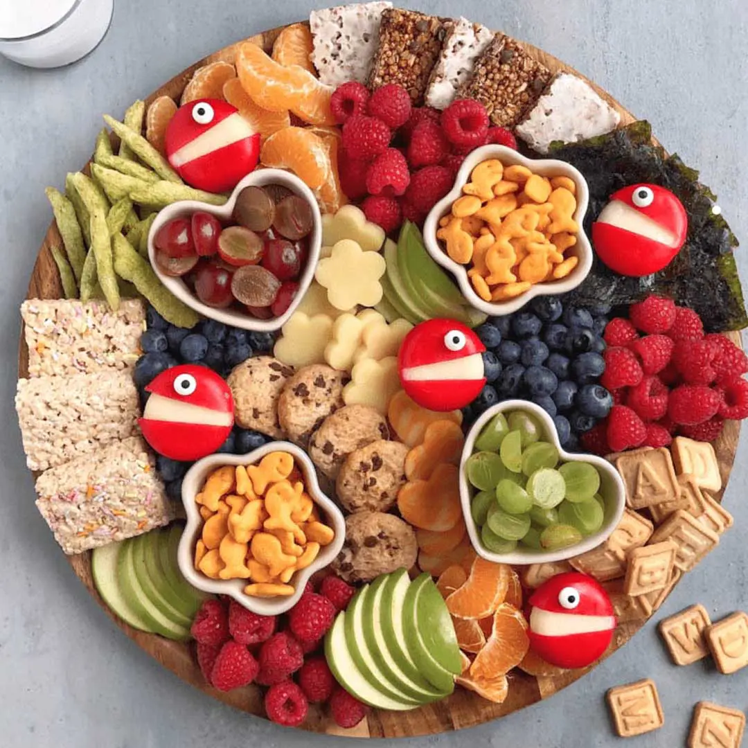 Create an After School Snack Board for the Kids with a Variety of Treats!