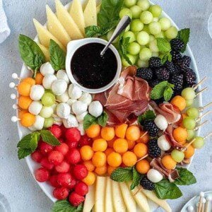 caprese skewer platter