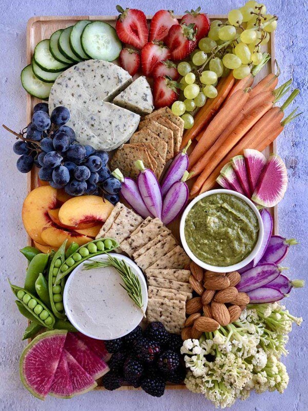 vegan charcuterie board