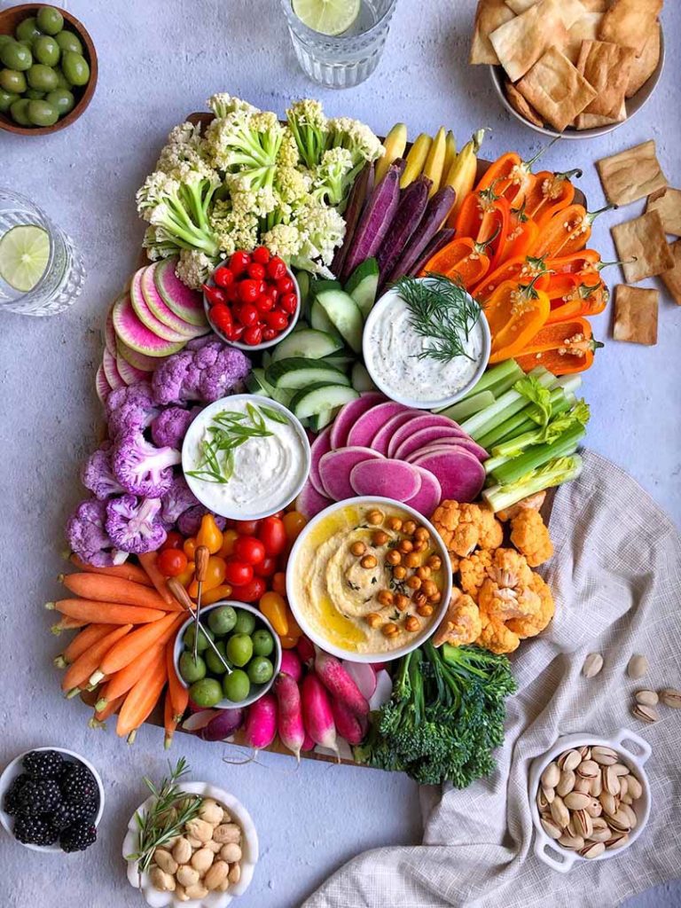 how to make a vegetable tray with dip