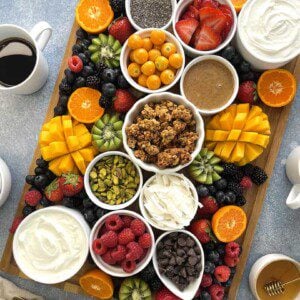 yogurt toppings breakfast board