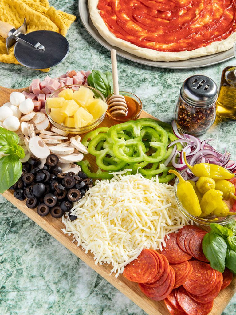 Popular Pizza Topping Bar Ideas