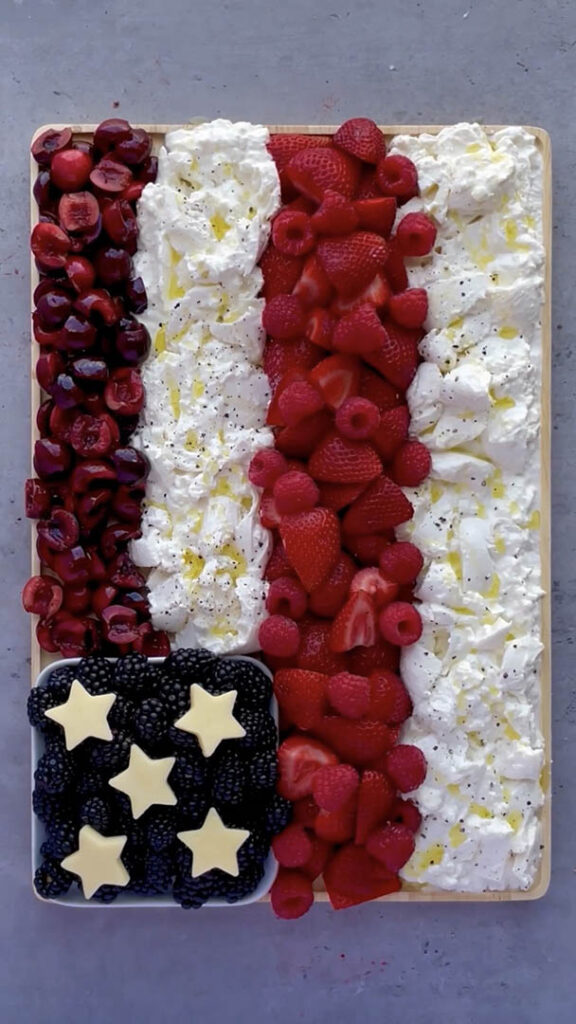 4th of july red white and blue appetizers