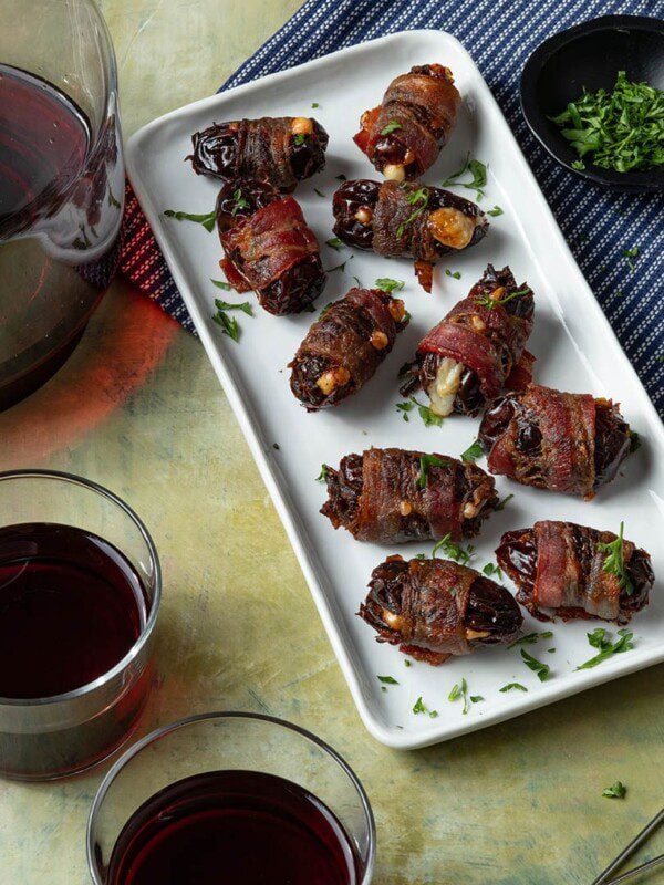 Dates Wrapped in Bacon & Stuffed with Manchego