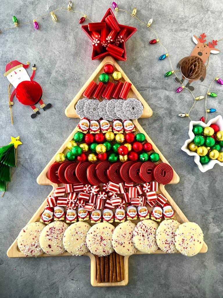 christmas tree dessert board