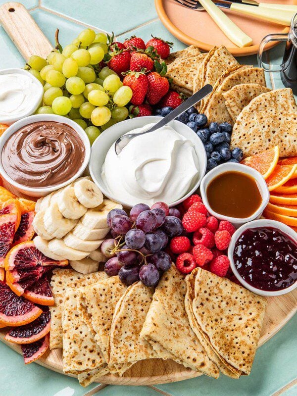 sweet crepe toppings bar