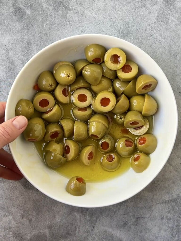 dirty martini olive dip