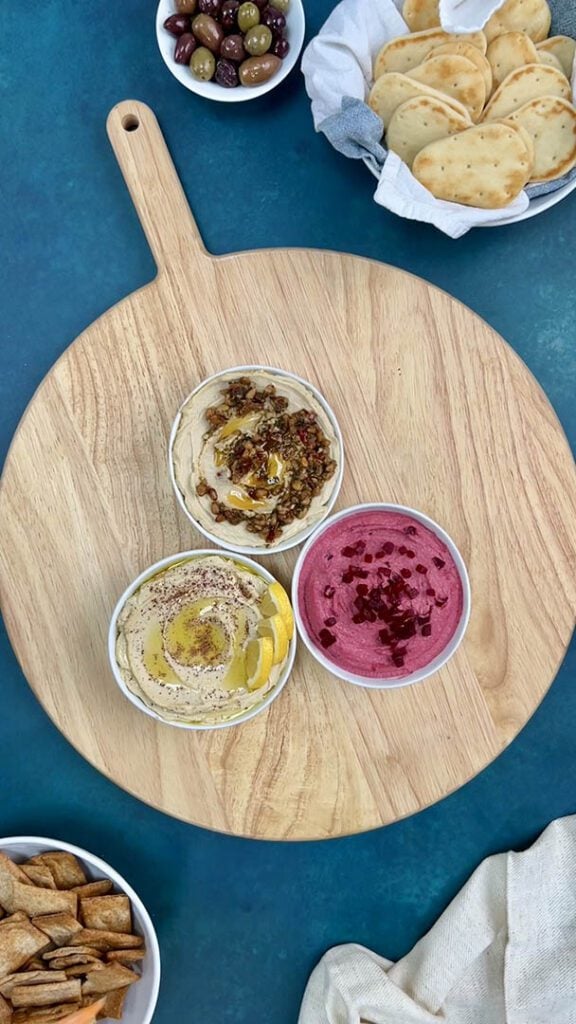 hummus platter step 1