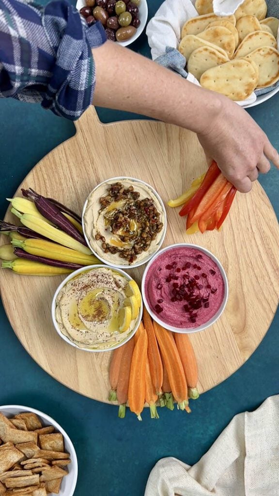 hummus platter step 2