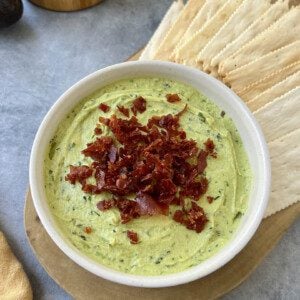 goat cheese dip with prosciutto