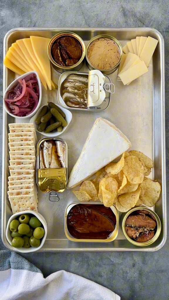 Tinned Fish Board crackers