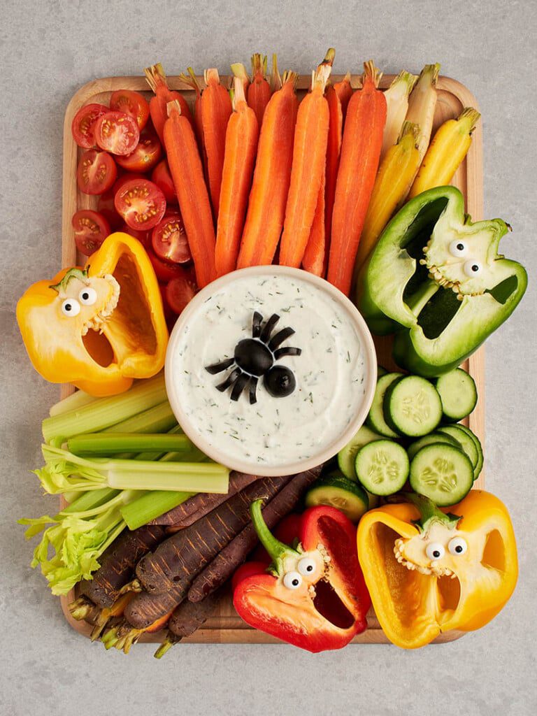 halloween veggie tray