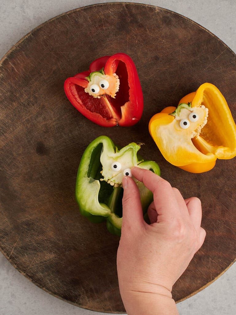 halloween snack ideas for kid parties bell pepper