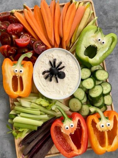 halloween veggie tray