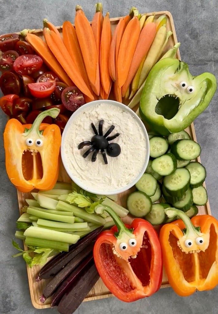 halloween veggie tray