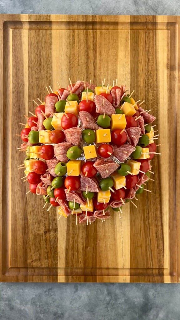 New Year's charcuterie ball how-to 2