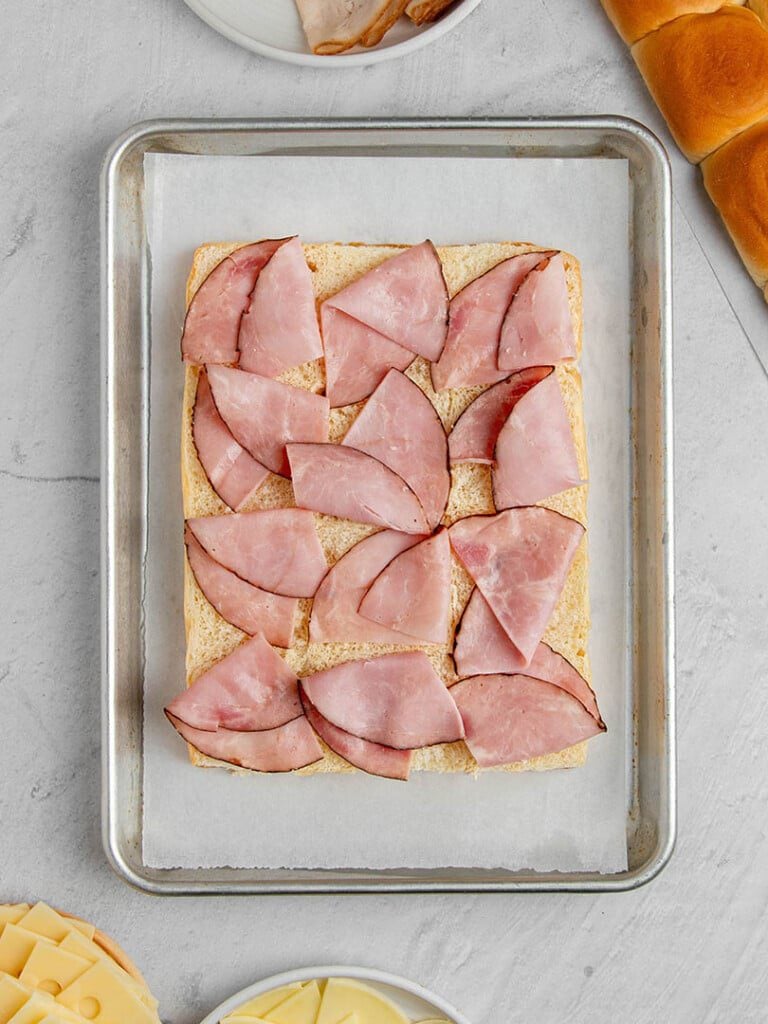 hawaiian roll ham and cheese sliders