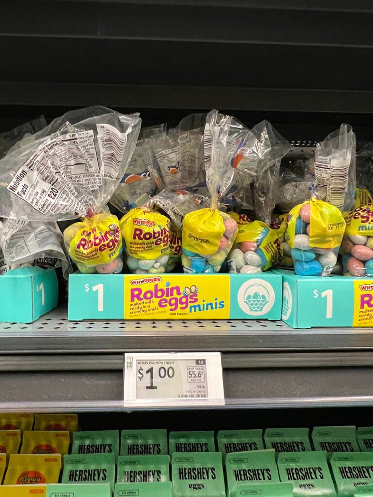 easter candy walmart robins eggs